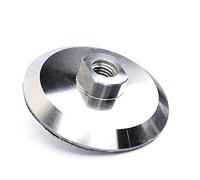 HOMESOM 4 Pollici Alluminio Backer Pad Gancio e Anello di Supporto Pad di Supporto M14 Lucidatura Ruota Titolare Pad
