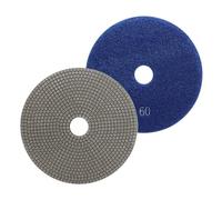 HOMESOM 5 Pollici Galvanizzato Diamante Lucidatura Pad per Pietra Ceramica Metalli Granito Marmo Rettifica per Levigatrice Smerigliatrice (Grana 60-1pc)