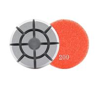 HOMESOM Tampone per lucidatura per pavimenti da 4 pollici 3 pezzi secco bagnato uso pavimento pietra disco abrasivo marmo granito pavimento rinnovare rettifica tamponi grana 200