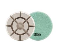 HOMESOM Tampone per lucidatura per pavimenti da 4 pollici 3 pezzi secco bagnato uso pavimento pietra disco abrasivo marmo granito pavimento rinnovare rettifica tamponi grana 1500