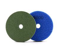 HOMESOM Tamponi per lucidatura in fibra di spugna da 4 pollici per lucidatura a umido utilizzando tamponi per lucidatura in marmo granito grana 6000 (2 pezzi)