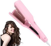 Homessencials Hair Styling Tool with Negative Ionic Technology, French Curls Iron, Create Frizz-Free French Curls Effortlessly Curling Irons, Fast Heating, Adjustable Temperature (Pink)