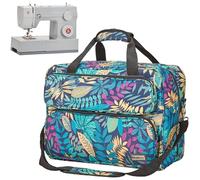 Homest, borsa universale per macchina da cucire, con tracolla, compatibile con la maggior parte dei modelli Singer, Brother, Janome Floreale