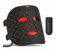 HOMESTA Maschera per terapia della luce rossa, maschera per terapia della luce del viso a LED, maschera per il viso per rassodare la pelle, trattamento anti-invecchiamento, rughe, linee sottili,
