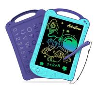 HOMESTEC AstroDraw - Giochi Bambini 2 3 4 5 6 Anni, Tavoletta Grafica con Design Tema Spaziale, Lavagna Magnetica con Manico Giocattolo Educativo LCD per Ragazzi(Blu)