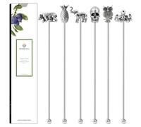 Homestia 6 pezzi agitatori per cocktail per bevande agitatore per caffÃ¨ riutilizzabile