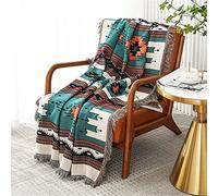 Homesy Southwest - Coperta per divano letto, morbida coperta in tessuto azteco navajo sudoccidentale, per soggiorno, sedia, divano, decorativa, 129,5 x 160 cm