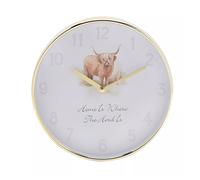 HometimeMucca Scozzese delle Highland Orologio da Parete (WD3799)