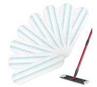 HomeTimes - Set di 8 panni di ricambio per lavapavimenti Vileda H2PrO in microfibra, pulizia profonda per tutti i pavimenti e le superfici, 8 pezzi