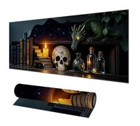 HOMETITUTE Tappetino per mouse grande, 80 x 30 cm, tappetino per mouse da gioco Alchemy Dragon Art, antiscivolo, tappetino per mouse XL per casa, ufficio, laptop, accessori per mouse wireless