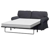 HomeTown Market Copridivano In Tessuto Resistente, Compatibile Con IKEA Ektorp Sofa. Divano Non Incluso (due posti poliestere grigio scuro)