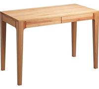 HomeTrends4You 610517 scrivania, 110 x 76 x 55 cm, in Legno di faggio Massiccio Oliato, con cassetti