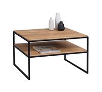 HomeTrends4You Mika 1 - Tavolino da salotto, in legno, lunghezza 65 cm, altezza 45 cm, colore: Marrone