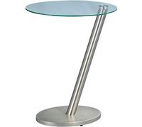 HomeTrends4You Tavolino, Acciaio, Argento (Edelstahloptik), 40 B x 48 H x 30 T Centimeters