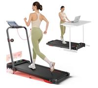 HomeTro Tapis Roulant Elettrico Salvaspazio-Treadmill Pieghevole Professionale,massimo 12 km/h,9% Inclinazione,Motore 2.5HP Potente,Schermo LED,Ultra Silenzioso,Ideale per Casa e Ufficio