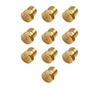 HomeVortex 10 ugelli in ottone M6 x 0,75, kit di conversione iniettore termico propano con orifizio da 0,85 mm per scaldabagno a gas GPL e parti di ricambio per piano cottura, oro