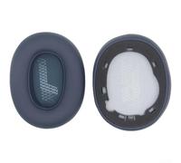 HomeVortex 2 cuscinetti auricolari di ricambio, per cuffie JBL Live 770NC, in pelle proteica, morbidi e traspiranti, facili da installare, colore nero (blu)