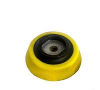 HomeVortex 2, disco di lucidatura con platorello da 48 mm, con filettatura da 6,3 mm, per strumento levigatrice, piastra adattatore spugna, per lucidatrice, giallo