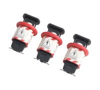 HomeVortex 3 interruttori automatici in miniatura per interruttori elettrici, dispositivo PA in nylon rinforzato con chiusura a bottone, installazione senza attrezzi per uso industriale (BD-D01)