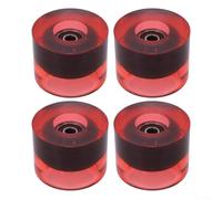HomeVortex 4 ruote per skateboard 78A, 60 x 45 mm, longboard per rulli cruiser, con distanziatori cuscinetti ABEC-9, per sport di strada (rosso B)