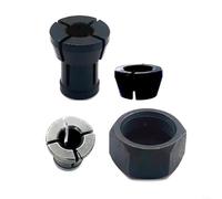 HomeVortex 4PCS Router Collet Collection Machined Steel Tool Holder 6.35mm 6Mm 8Mm per RP0900K RT0701C M361 3608B RT0702C Modelli