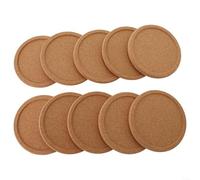 HomeVortex 5/10/20 sottobicchieri rotondi in sughero, assorbenti da 10 cm, resistenti al calore, sottobicchieri rotondi in sughero, per tavolino da caffè con bordo rotondo, per decorare casa e ufficio