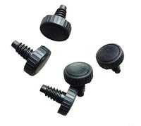 HomeVortex 5 protezioni per la stecca da biliardo in plastica per Peradon Master, resistenti alla polvere e ai graffi, denti rotondi o a cuspide, nero, 19,2 mm (dente cuspide)