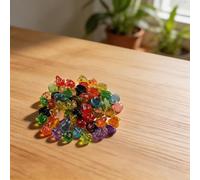 HomeVortex 60 statue luminose da giardino in resina che si illuminano al buio per mini rane, per decorare il prato, accessori da giardino fatati, ornamenti paesaggistici, colorate per rospi notturni