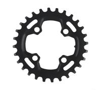 HomeVortex 64BCD - Corona larga stretta 28T, anello a dente singolo in acciaio per la riparazione di mountain bike, parte di guarnitura leggera nera con maggiore ritenzione della catena
