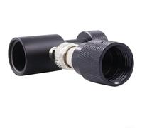 HomeVortex Adattatore da CGA320 a TR21-4 per valvola bombola di gas a connessione rapida, in plastica nera, leggera (B)