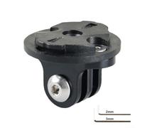 HomeVortex Adattatore di montaggio per fotocamera da bici per computer Edge, staffa di supporto maschio in ABS per convertire il supporto GPS in base per Action Cam, nero (maschio)