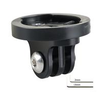 HomeVortex Adattatore di montaggio per fotocamera da bici per computer Edge, staffa di supporto maschio in ABS per convertire il supporto GPS in base per Action Cam, nero (femmina)