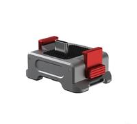 HomeVortex Adattatore di ricarica a doppia interfaccia, per DJI Pocket 4, base magnetica a sgancio rapido in lega di alluminio con filettatura da 1/4, dock grigio compatto per ricarica simultanea