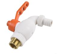 HomeVortex Adattatore per rubinetto in plastica con filettatura maschio da 1,5 cm, per acquario, sistema di irrigazione da giardino, connettore bianco