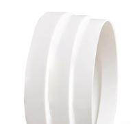 HomeVortex Adattatore riduttore per condotto in PVC per cappa di sfiato in plastica ABS, connettore per tubi a nastro tagliabile, montaggio step-down per sistemi di flusso d'aria da cucina e 160-180