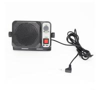HomeVortex Altoparlante esterno resistente per prosciutto CB con filtro acustico, jack da 3,5 mm da 1,5 W, altoparlante compatibile con YAESU per ICOM per Kenwood, unità portatile nera