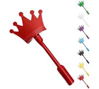 HomeVortex Bacchetta a stella per porta carte di credito per bambini, accessorio per shopping, tema fiaba, materiale pla, 36,8 cm (rosso)