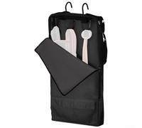 HomeVortex Borsa portaoggetti impermeabile per cavalli, organizer per briglie con 3 ganci, spazioso porta attrezzi da equitazione, cinghie regolabili per fienile o rimorchio (nero)