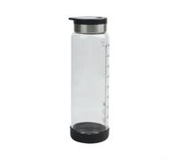 HomeVortex Bottiglia in vetro per condimenti con dosatore di precisione | Barattolo per spezie da 250 ml/350 ml, quantità controllabile per sale e MSG, elegante scatola portaoggetti da cucina