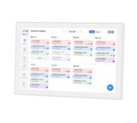 HomeVortex Calendario digitale da 25,9 cm, pianificatore elettronico WiFi con display IPS HD, cornice per foto e gestione eventi per casa e ufficio, bianco (bianco US)