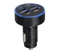 HomeVortex Caricabatteria da auto a 8 porte da 100 W con display LED, ricarica rapida USB-C PD e adattatore QC3.0 per iPhone per SAMSUNG, hub di alimentazione multi-dispositivo per auto, camion