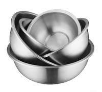 HomeVortex Ciotola in acciaio inossidabile 304 ispessito con coperchio, bacino per zuppa di grande capacità, per cucinare a casa, impastare, sbattere uova e servire insalata, cucina (20 cm-1350 ml)