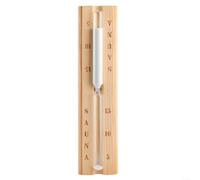 HomeVortex Clessidra per sauna, orologio da parete in legno con sabbia, per bagno turco e spa, decorazione resistente al calore con misurazione accurata del tempo, 30 x 6,5 x 3,5 cm