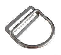 HomeVortex Clip per cinghia con anello a D, supporto per cinghia in acciaio inossidabile 316, per 5 cm, per imbracatura BCD, accessorio con fibbia resistente, per snorkeling e attrezzatura subacquea