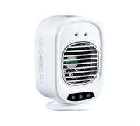 HomeVortex Condizionatore d'aria portatile Ventilatore USB Raffreddatore d'aria Umidificatore Tre velocità del vento Comfort personalizzabile Serbatoio d'acqua di grande capacità Ventilatore da tavolo