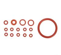 HomeVortex Confezione da 15 guarnizioni in silicone rosso, per Krups, per macchine da caffè Solis, accessori per manutenzione del serbatoio dell'acqua