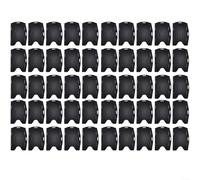 HomeVortex Confezione da 50 porta badge fronte/retro, orientamento orizzontale o verticale, struttura in polipropilene per documenti d'identità di lavoro, carte di credito, cordini, uso robusto in