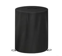 HomeVortex Copertura impermeabile per colonne del fuoco, per Fireside360, 600D Oxford copertura circolare per braciere, con coulisse, protezione per tutte le stagioni del patio, nero, 80 x 62 cm