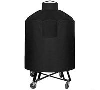 HomeVortex Copertura resistente per griglie XL da 61 a 66 cm, tessuto Oxford impermeabile con presa d'aria, cinghie con fibbia di sicurezza, adatta per Green Egg e la maggior parte delle marche, nero