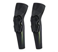 HomeVortex Coppia di gomitiere da basket con cuscinetti anti-collisione in EVA, traspirante, protezione a compressione per corsa, ciclismo, calcio, attrezzatura sportiva protettiva bianca (L verde)